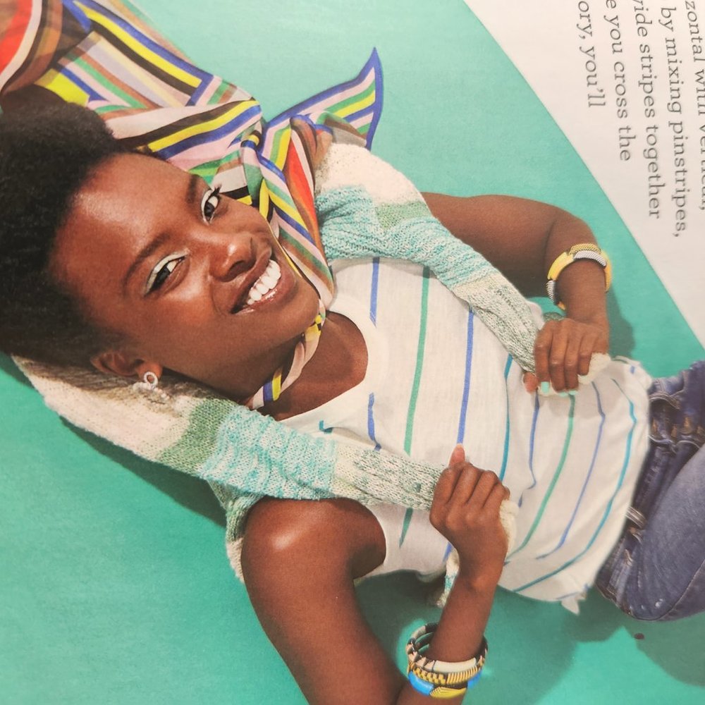 CAbi Queue Tank striped tee tank NWT Spring 2022